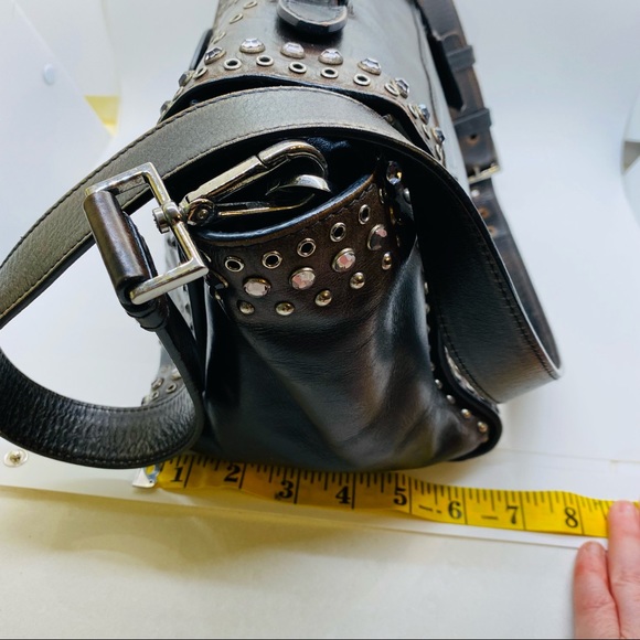 Prada Vitello Vintage Twin Pocket Satchel Bag, Black (Nero). - Picture 16 of 17